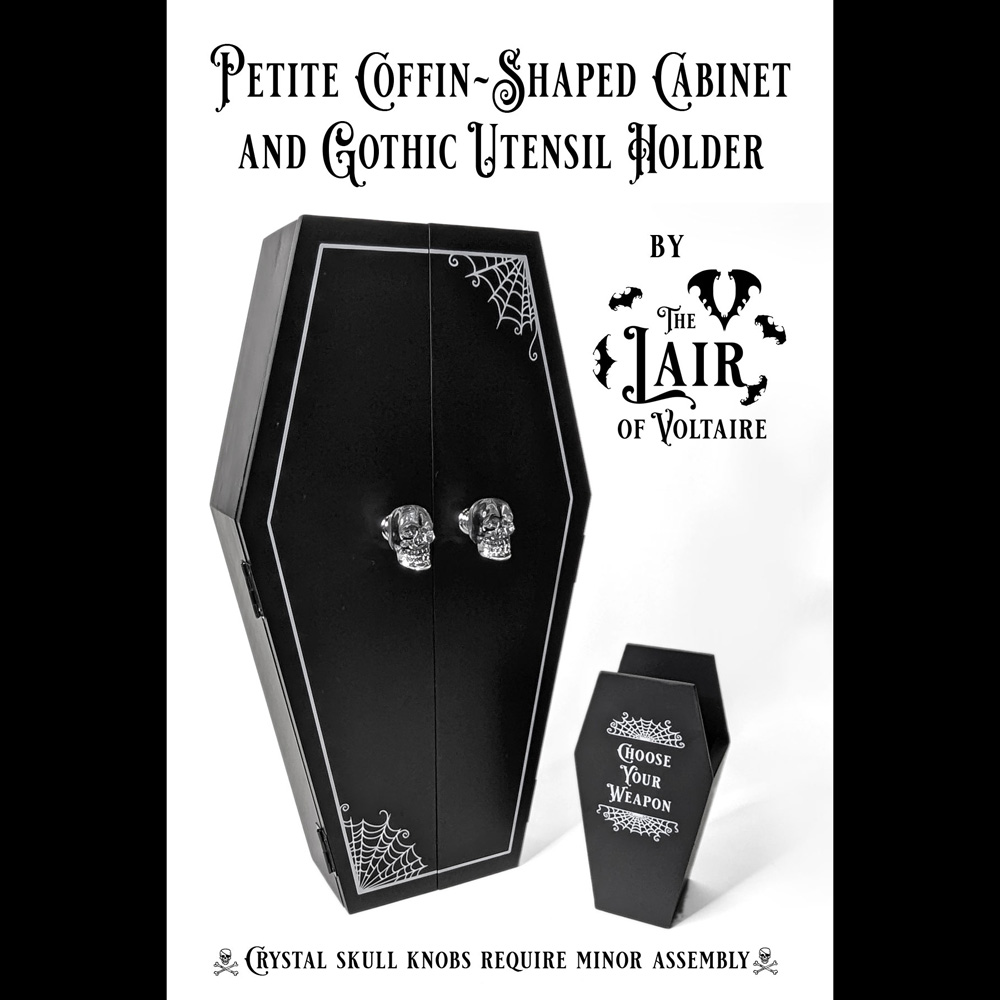 The Petite Coffin~Shaped Cabinet by The Lair of Voltaire