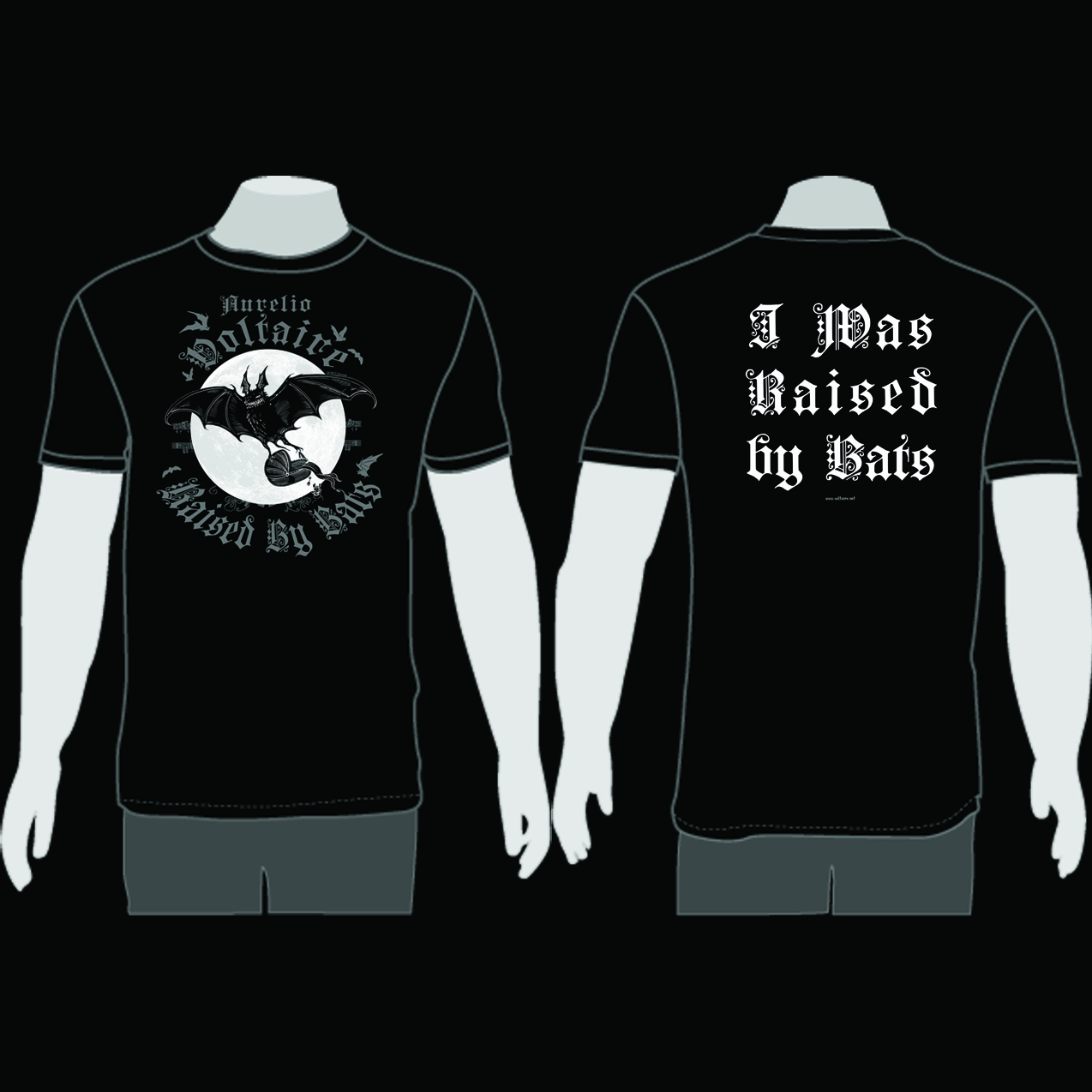 Raised By Bats Shirt - MEDIUM - Click Image to Close