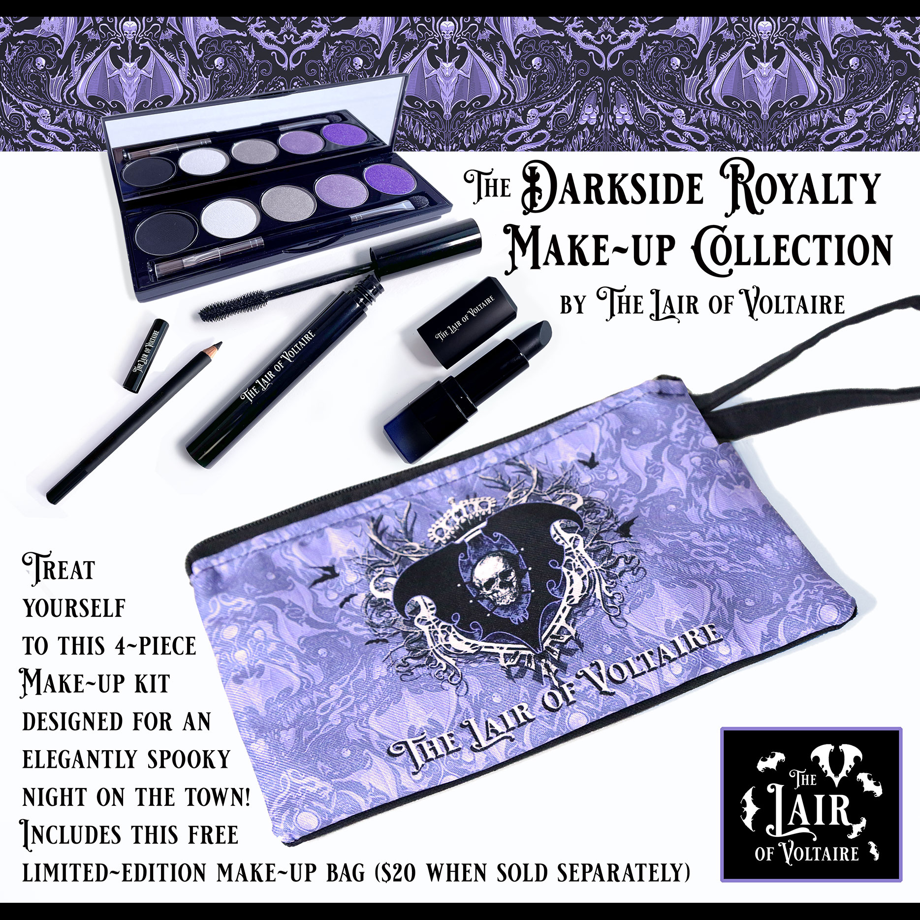 The Darkside Royalty Make-Up Collection by The Lair of Voltaire