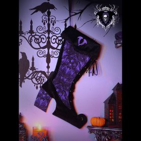 Gothic Christmas Stocking - Darkside Royal Purple