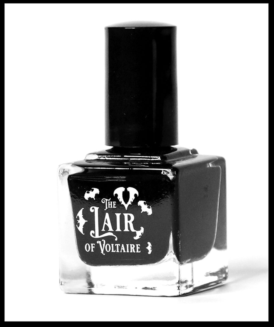 Villain - Black Nail Polish by The Lair of Voltaire (USA Shipments Only)